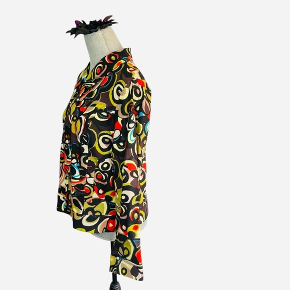 RQT Womens Linen Blend Jacket Size M Business Casual Work Office Spring - Picture 2 of 10